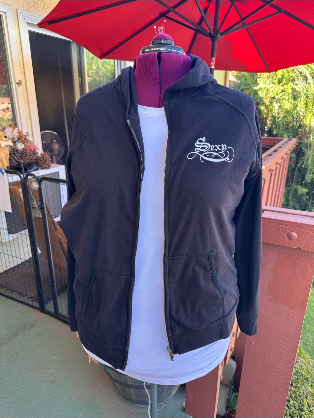 Vintage Sexy Embroidered Y2K Indie Sleaze Zip Hoodie